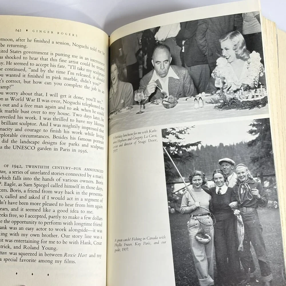 Vintage 1991 Ginger My Story by Ginger Rogers 1st Edition HC DJ Hollywood Memoir